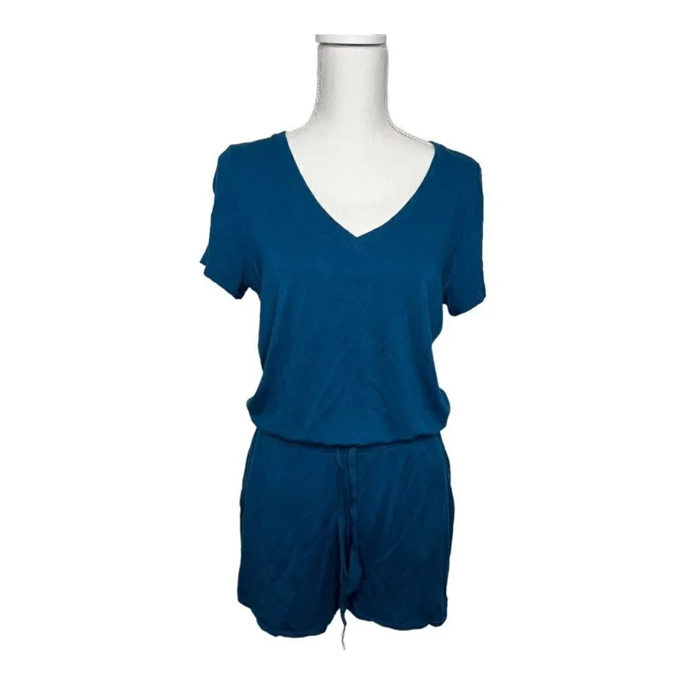 DAILY RITUAL Blue Romper. Size medium. - Picture 2 of 8